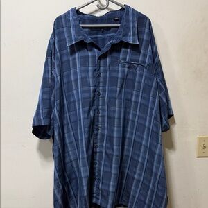 Men's Blue Plaid Shirt